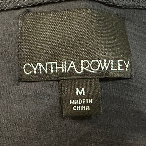 Cynthia Rowley Grey Tank Top with Scroll Design SIZE: M - Picture 4 of 5